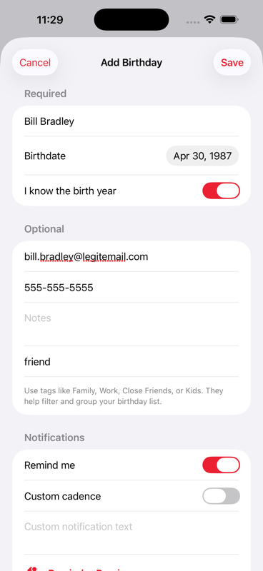 And Many More contact and spreadsheet import