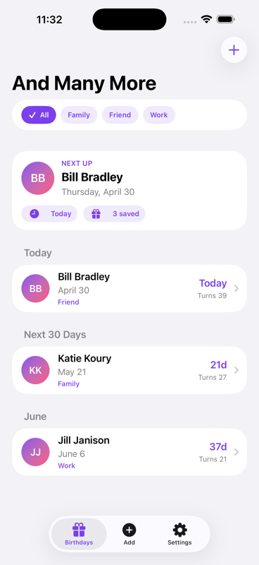 And Many More app accent colors