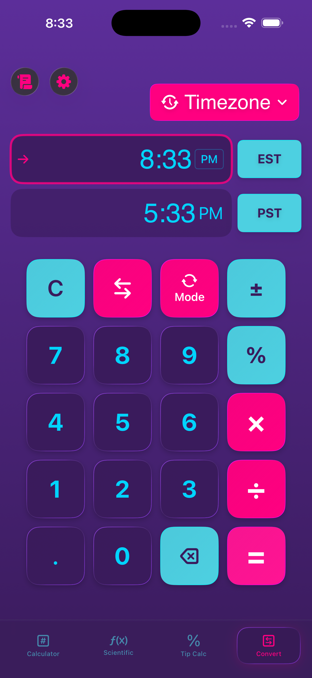Mathintosh unit conversion tool
