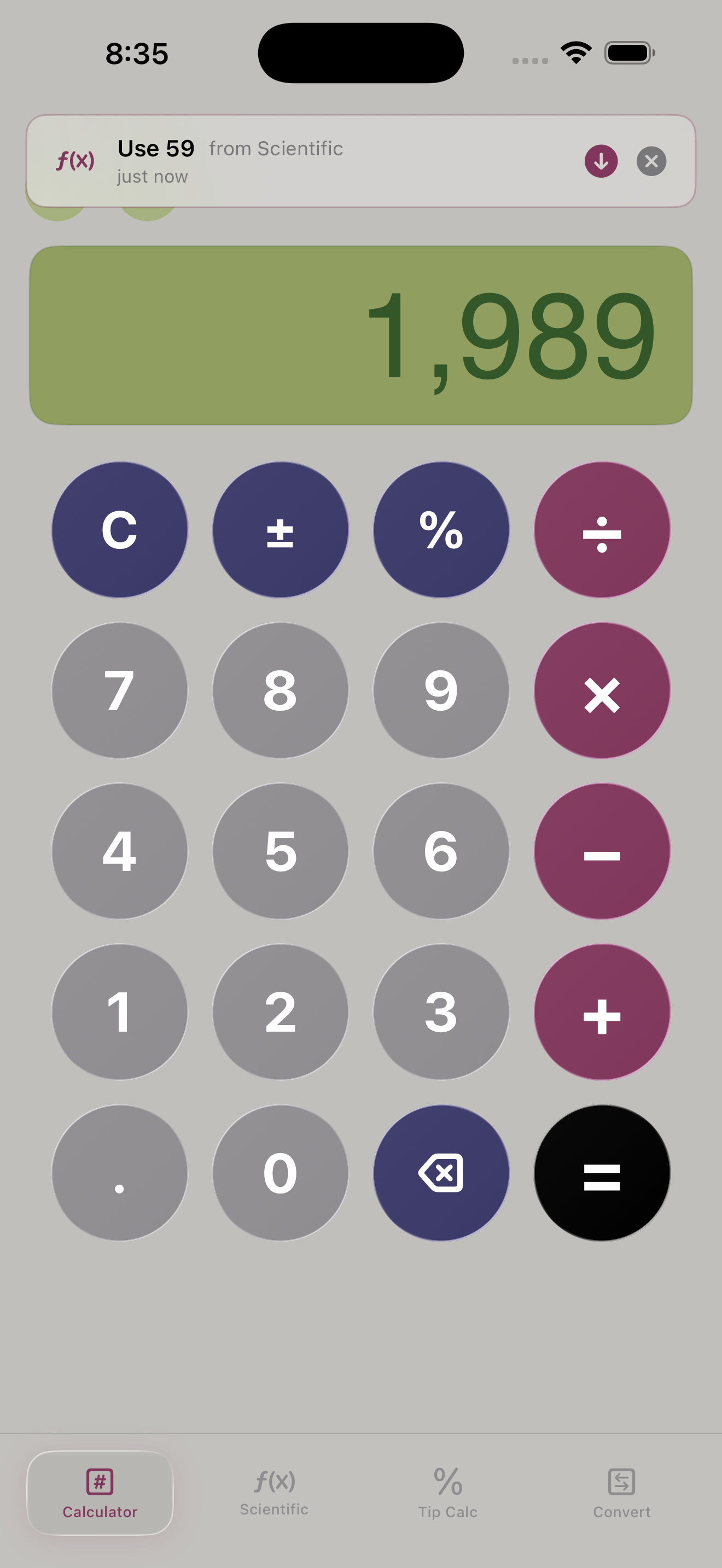 Mathintosh theme customization screen showing color and icon options